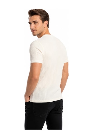 Raymons Erkek Sıfıryaka Triko Tişört Regular Kalıp Bgl-st05566 Beyaz