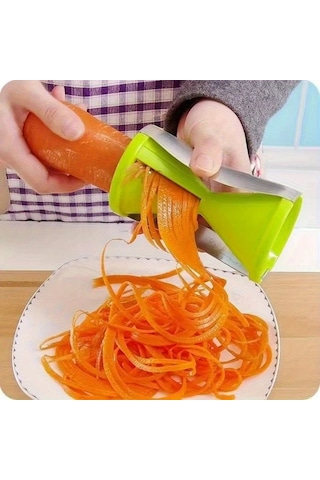 Techbloom Siyah Sebze Dilimleyici Paslanmaz Çelik Bıçaklar İnce Ve Kalın Makarna Kabak Salatalık Havuç İçin Uygun Çoklu Renk Seçeneği 1 Parça