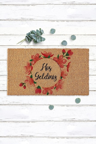 Hoş Geldiniz Koko Paspas Dış Kapı Paspası Kıl Paspas Ev Kapı Giriş Paspası Apartman Daire Paspası Tekrenk