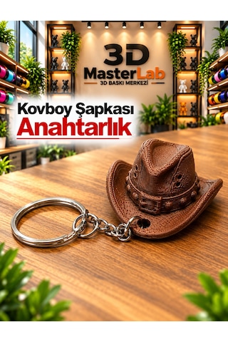 Kovboy Şapkası Figür Anahtarlık