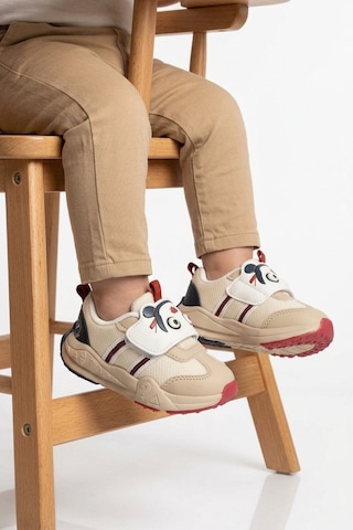 Cool Kum Cırtlı Desenli Anatomik Bebek İlk Adım Spor Ayakkabı Sneaker Orion İa