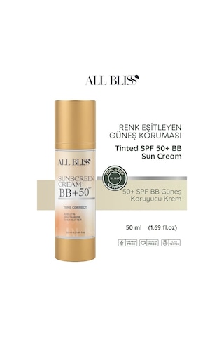 50+ Spf Bb Güneş Kremi 50 Ml Renk Eşitleyici, Nemlendirici, Ton Dengeleyici
