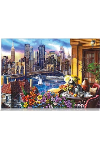 Star Puzzle Uyumayan Şehir Brooklyn 2000 Parçalık Puzzle
