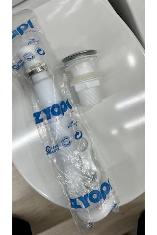 Krom Lavabo Gideri Pop Up Bas Bırak Sifon