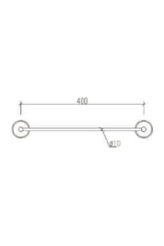 Tema Solo Havluluk Paslanmaz 2 40Cm 71406 Krom