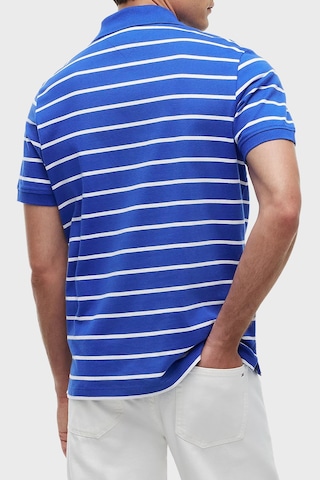 Tommy Jeans Çizgili Pamuklu Regular Fit Düğmeli Polo Yaka T Shirt Erkek Polo Yaka T Shirt Dm0dm22708 C8o Mavi