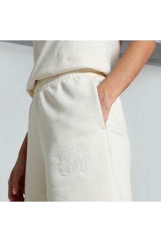 Puma Scrıpt High-waist Shorts Ekru Ekru