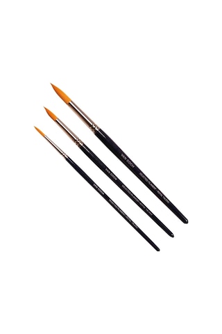 Vangogh Sulu Boya Fırça Yuvarlak Uçlu 191 Seri 3 Lü Set