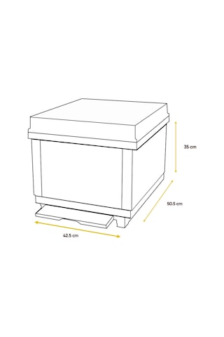 Derabee Termo Arı Kovanı Pvc Arı Villası 10 Çıtalık Tek Katlı