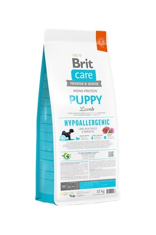 Brit Care Yavru Köpekler İçin Tek Proteinli, Hipoalerjenik, Kuzu Etli Kuru Mama 12 Kg