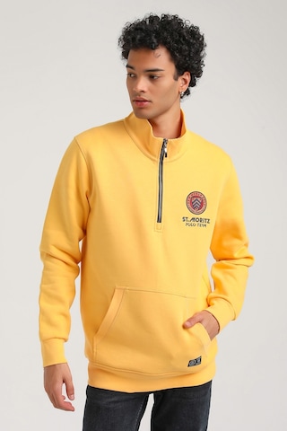 New World Polo Hardal Slim Fit Half-zip Sweatshirt 23fwm64064-hardal Hardal