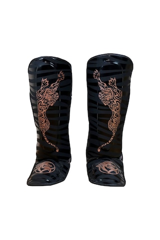 Dragondo 40713-p Tiger Kaval Ayak Koruyucu Muay Thai Kick Boks Kaval Koruyucu Siyah