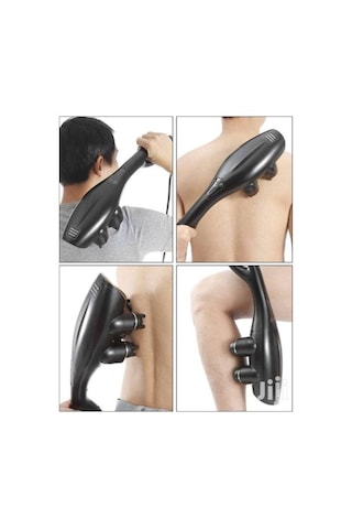 Elektrikli 4 Başlıklı Vücut Masaj Aleti Çok Renkli