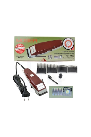 Moser 1400-0050 Tıraş Makinesi + 4 Tarak