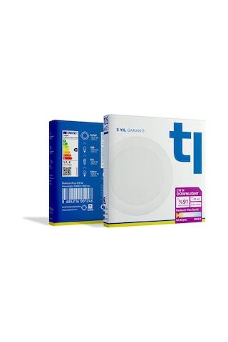 Redeem Plus C18W Downlight, Titreşimsiz, Göz Konforu, 1767 Lümen, Ilık Beyaz, 3000 Kelvin Beyaz