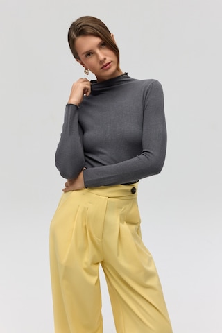 Mai Collection Mai Studios Co. Serina Balıkçı Yaka Antrasit İnce Triko Antrasit