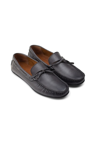 Deery Hakiki Deri Gri Erkek Loafer Ayakkabı Gri (539892114) Gri