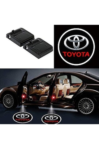 OtoÇizgi Toyota Uyumlu Pilli Kapı Altı Led Logo 2 Adet N11.1442 OtoÇizgi