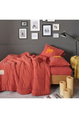 Karaca Home Motto Cotton Comfort Çift Kişilik Mercan