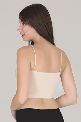 Sensu Kadın Ip Askılı Ten Crop Büstiyer - Bst1003 Ten