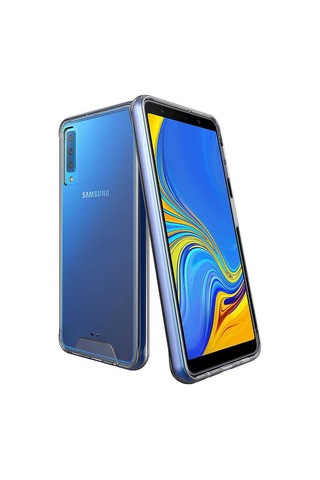 Samsung Uyumlu Galaxy A7 2018 Kılıf Zore Gard Silikon Renksiz