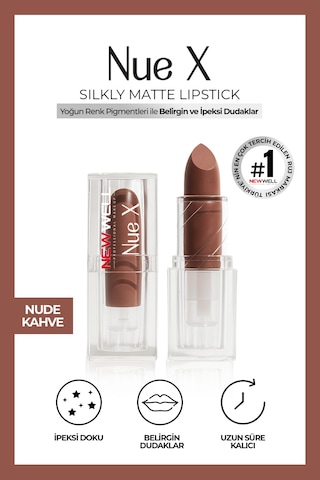 Nue X Silkly Matte Lipstick Nude Kahve 04 0