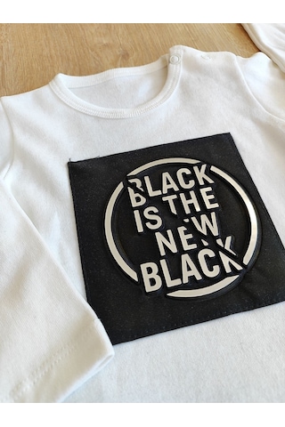 2'li Uzun Kollu Erkek Bebek Takımı Pamuklu Kumaş Hediyelik Bebek Giyim 6-9, 9-12,12-18, 18-24, 24-36 Tkm75293 Siyah