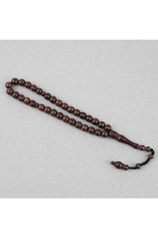 Demir Hindi Ağacı Bilek Boy Küre Kesim 8.5mm Tesbih Kahverengi