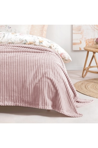 Yataş Bedding Holly Wellsoft Battaniye (Tek Kişilik) - Pudra