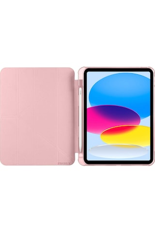 Apple Uyumlu iPad 11.nesil 11 İnç 2025 A16 Üçgen Katlanabilir Kalemlikli Yatay Dikey Standlı Akıllı Kılıf Kapaklı Kılıf