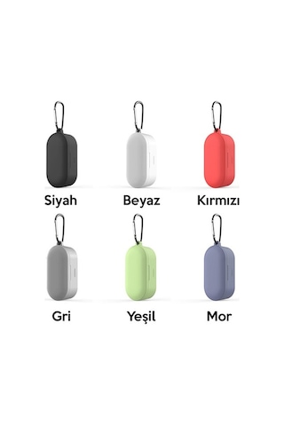 Qcy T1S-T2C Bluetooth Kulaklık Için Silikon Koruma Kılıf+ Anahta