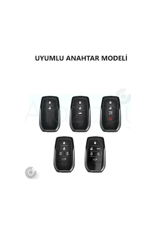 Toyota Corolla Cross Yaris Cross Ch-r Prius Rav4 Camry Prado Şeffaf Tpu Anahtar Kılıfı Beyaz