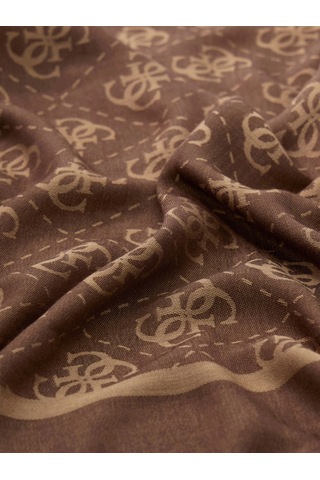 Guess Jakarlı 70x180 Kadın Kahverengi Şal Aw5529vıs03-bro