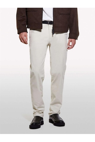 Sisley Pamuk Karışımlı Dar Kesim Cepli Kadife Chino Pantolon Erkek 0l8 Pantolon - 324a41znsf04r Bej