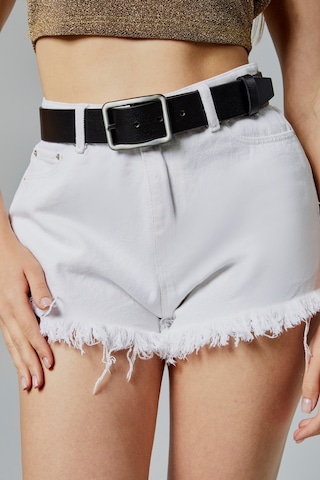 %100 Hakiki Deri Şık Kadın Kemeri 4 Cm Siyah