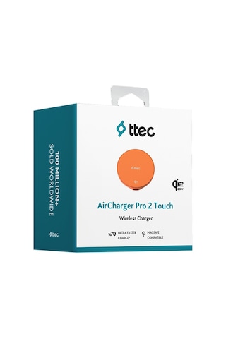 Ttec Aircharger Pro 2 Touch Qi2.2/magsafe Özellikli 25w Apple iPhone Uyumlu/android Kablosuz Hızlı Şarj Aleti Turuncu