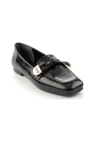 Bambi Siyah Kadın Loafer Ayakkabı K01641022442 Siyah