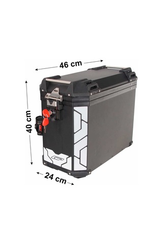 Gp Kompozit Alüminyum Yan Çanta Seti Siyah 40 Lt X 2