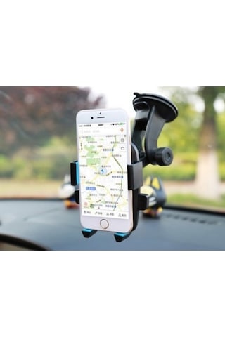 Araç İçi Cam Ve Torpido Vantuzlu Telefon Tutucu