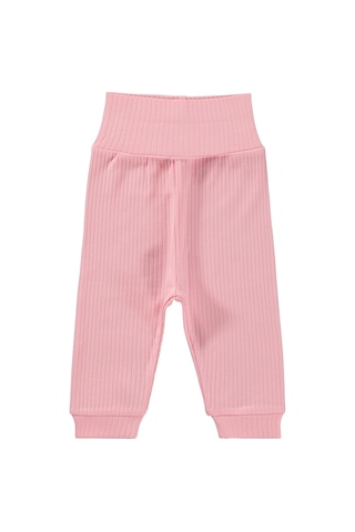Minidamla Patiksiz Basic 2'li Set 3-12 Ay Tek Alt Bebe - Pembe