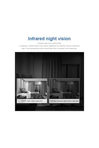 Xindoker Fx01 Mini Güvenlik Kamerası: 1080p Hd, İki Renkli Led Gece Görüşü, Hareket Algılama, Taşınabilir Dış Mekan Dv