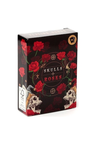 Puckator Skulls And Roses Premium Oyun Kağıdı Koleksiyonluk İskambil Kartları