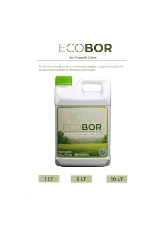 Eco Bor Organik Sıvı Gübre 500ml - Sert Çekirdekli Ve Kabuklular 1 kg