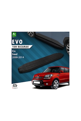 S-dizayn Kia Soul Evo Siyah Yan Basamak 173 Cm 2009-2014