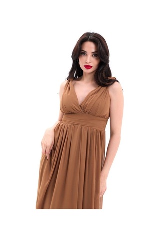 Efnaz Style 4662 Elbise-kahve