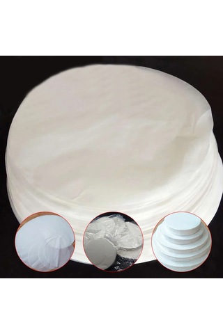 Teltree 500'lük Yapışmaz Pişirme Kağıdı Seti - Fırın, Mikrodalga Ve Airfryer İçin Çok Boyutlu Yuvarlak Kağıtlar Diğer