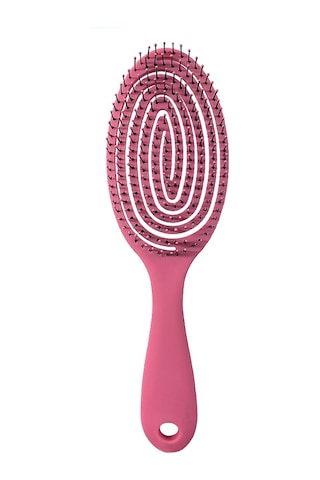 Claris Pro 3 Boyutlu Profesyonel Saç Fırçası Oval Pembe