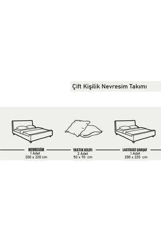 Bej Çift Kişilik Nevresim Takımı Bej