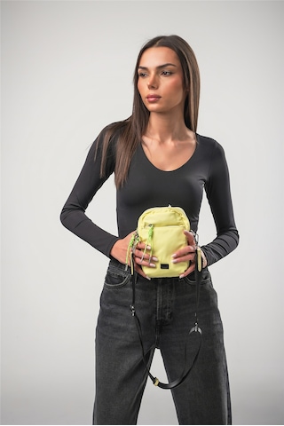 Ççs 18292 Kadın Çapraz Askılı Çanta Sarı
