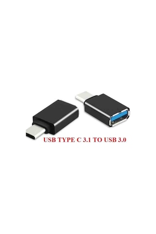 Alfais Zey Alfais 4963 Type C Usb 3.1 To Usb 3.0 Şarj Data Çevirici Dönüştürücü Adaptör 2 Li Paket